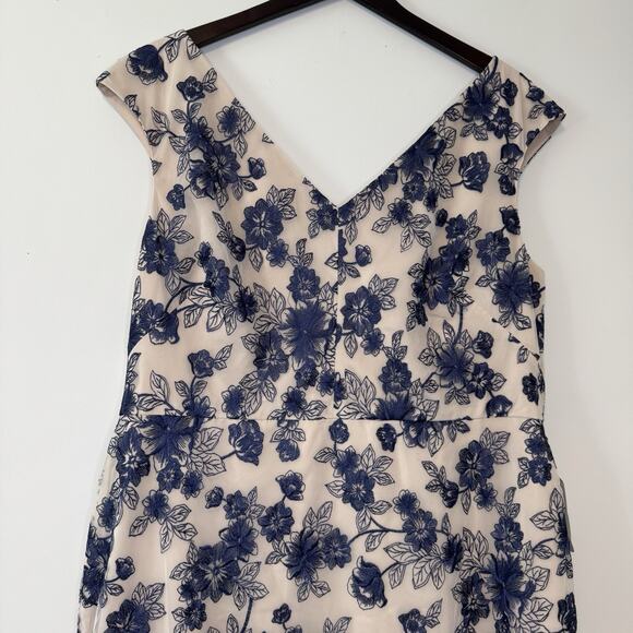 Gal Meets Glam Colection Rosemary Midi Dress Women's Size 20 Floral Embroidered - Picture 4 of 15